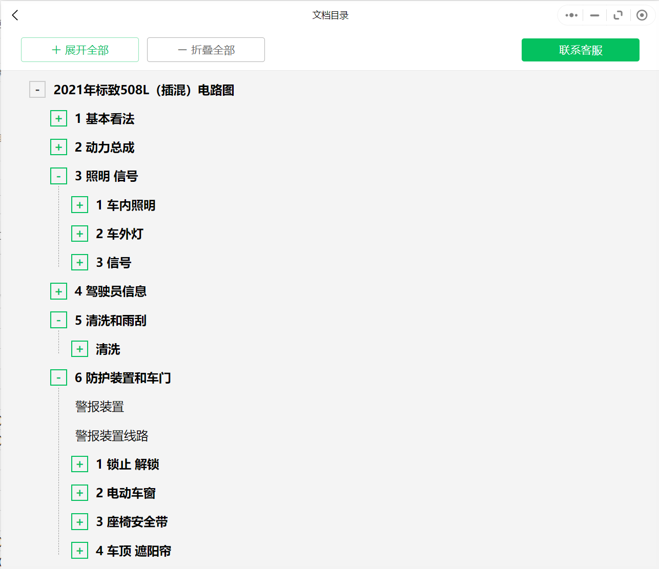 標(biāo)致電路圖