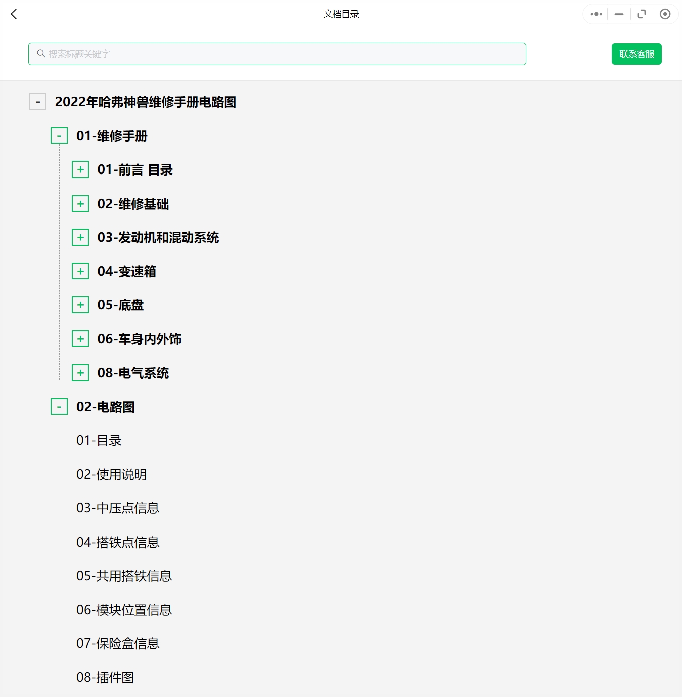 2008-2022年款哈弗維修手冊和電路圖資料更新